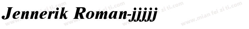 Jennerik Roman字体转换